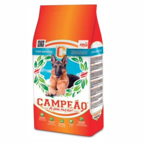 „Hrană uscată Campeão Adult Dog 20 kg – nutriție echilibrată pentru câini adulți de toate taliile, cu ingrediente de calitate.”