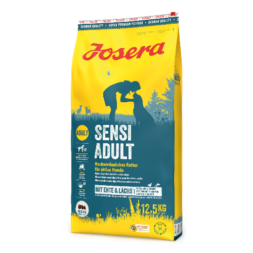 hrană uscată Josera SensiAdult" și "Josera SensiAdult 12,5 kg pentru câini adulți activi cu digestie sensibilă