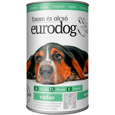 Eurodog - hrana conservata pentru caini adulti cu carne de vanat